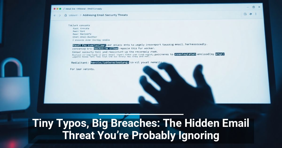 Tiny Typos, Big Breaches: The Hidden Email Threat You’re Probably Ignoring